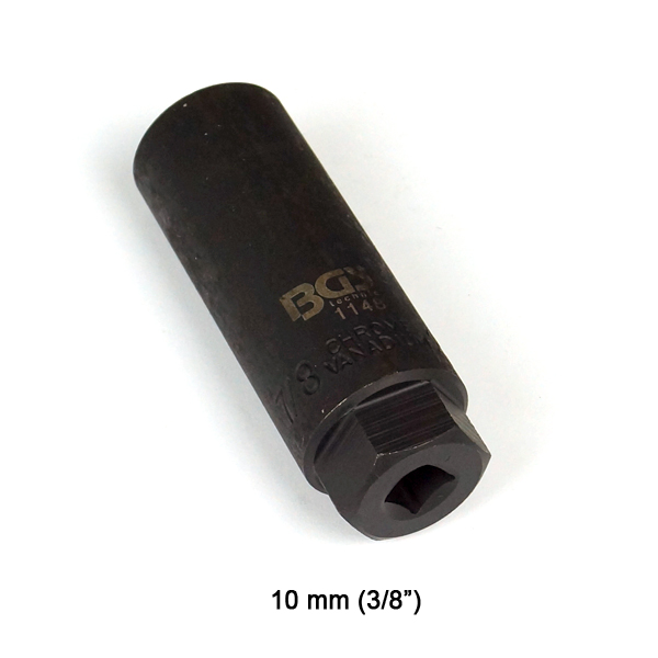 BGS 1148 Steckschlüssel Einsatz Nuss für Lambdasonde Thermoschalter SW 22 mm 3//8