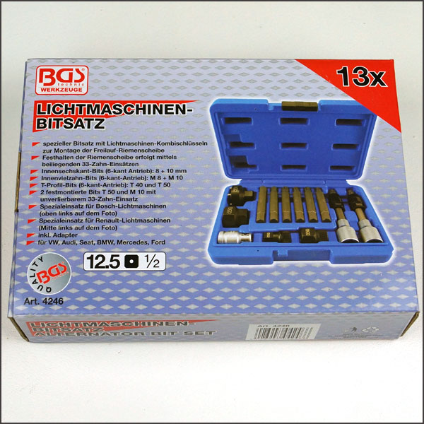 Bgs luz máquinas pzas estriadas herramienta alternador 1//2 VW AUDI bmw MB